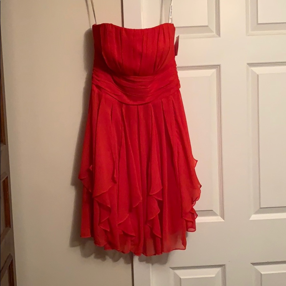 David’s Bridal Short Strapless Dress